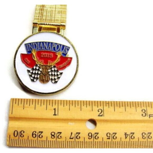 Indianapolis 2015 Elks Convention Wallet Credit Card Cash Holder Used Money Clip - Picture 7 of 8